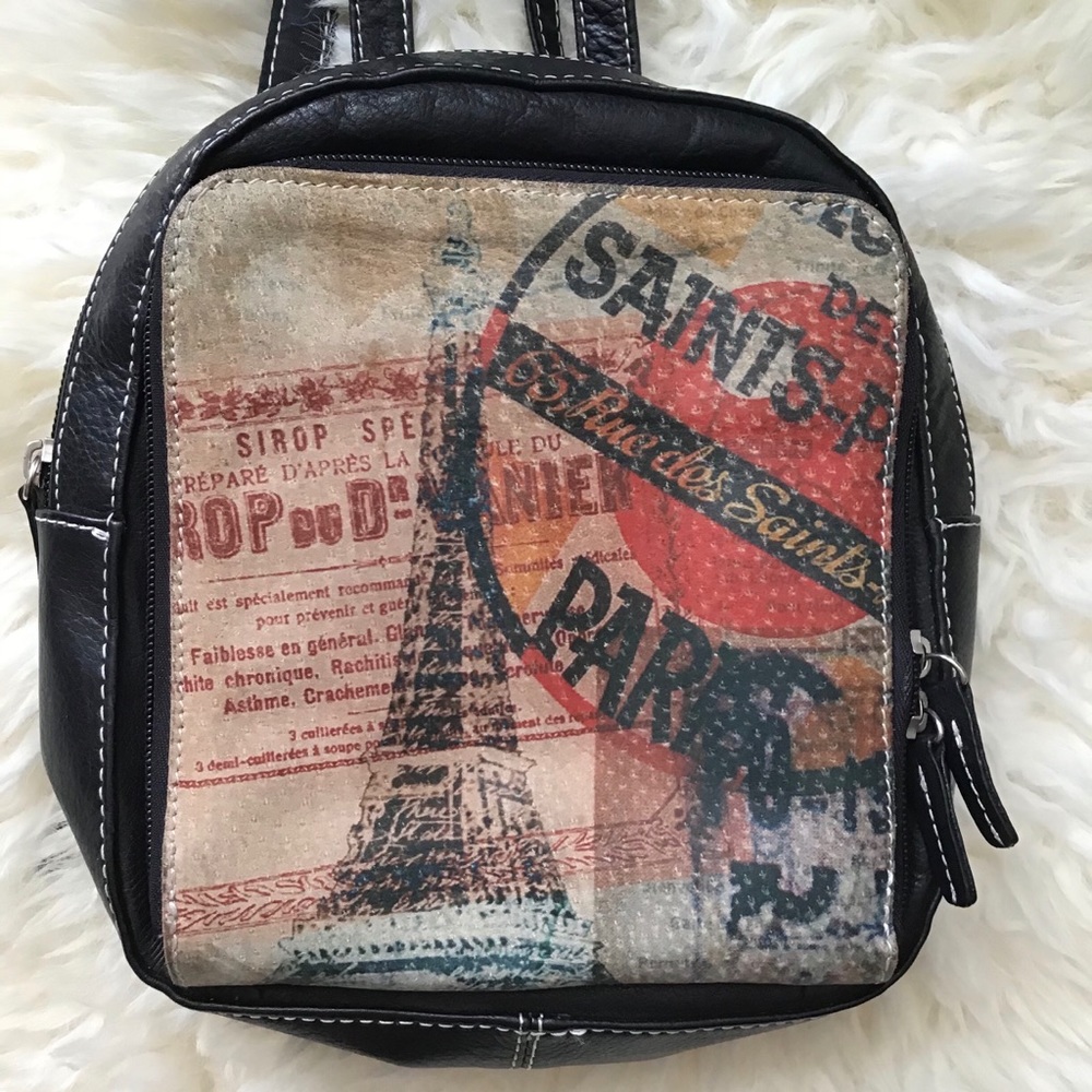 Small Leather Backpack by  Nancy Lucia Brown